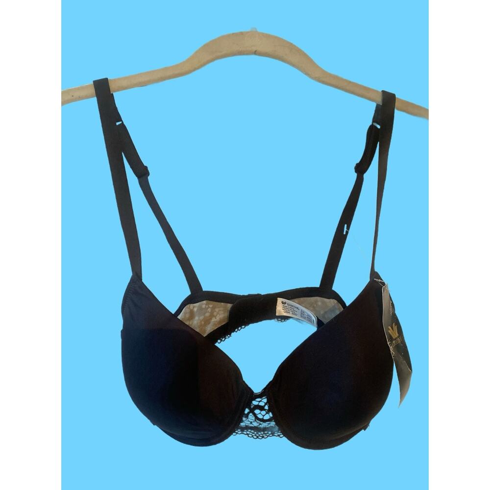 New Wacoal Bra 856131 Black Lace Underwire 32D